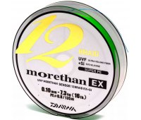 0.10 Шнур Daiwa UVF Morethan Sensor 12 EX+SI (135 м) салатовый 7.3 кг (#0.8)