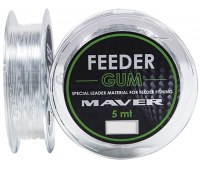 Амортизирующая резина Maver Feeder Gum (5 м) 0.6 мм (цв. прозрачный)