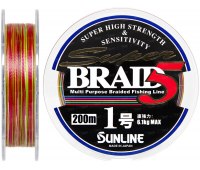 0.165/#1.0 Шнур Sunline Super Braid 5 (200m) 6.1 кг (13Lb)