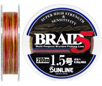 0.205/#1.5 Шнур Sunline Super Braid 5 (200m) 8.8 кг (19Lb)