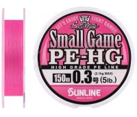 0.098 Шнур Sunline Small Game PE-HG розовый (150m) 2.1кг (5Lb)