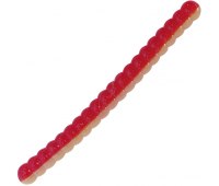 Съедобный силикон Big Bite Baits Trout Worm 2" (5.08 см) #Red /White (10 шт)