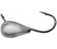 Мормышка вольфрамовая Shark Капля, с ушком (∅1.5мм 0.1гр) серебро (1шт)