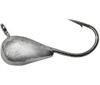 Мормышка вольфрамовая Shark Капля, с ушком (∅2.5мм 0.267гр) серебро (1шт)