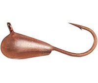 Мормышка вольфрамовая Shark Капля, с ушком (∅1.5мм 0.1гр) медь (1шт)