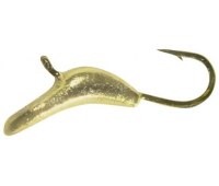 Мормышка вольфрамовая Shark Гольф с петелькой (∅2.5мм 0.1гр) золото (1шт)