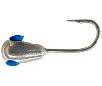 Мормышка вольфрамовая Shark Капля, с отверстием (∅2.5мм 0.2 гр) серебро (1шт)