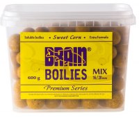 Бойлы Brain Sweet Corn (Кукуруза) Soluble 600 гр (16-20 мм Mix)