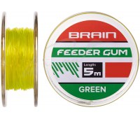 Амортизирующая резина Brain Feeder Gum (5 м) 0.6 мм (цв. зеленый) 8 lb/4 кг