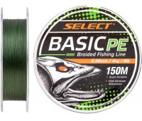 ∅0.08 мм Шнур Select Basic PE 150 м (темно-зеленый) 4 кг