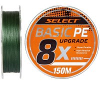 0.16 шнур Select Basic PE 8x (9.3 кг/20 lb) Dark Green (150 м)
