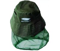 Панамка Fladen Mosquito Net With Hat с антимоскитной сеткой (накомарник) цв.зеленый