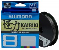 0.20 Шнур Shimano Kairiki 8 PE (150 м) 17.1 кг (38 Lb) цв. Steel Gray