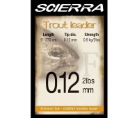 0.16 леска Scierra Trout 9' (2.7 м) 1.8 кг (4lb) цв. прозрачный
