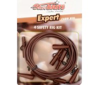 Монтаж Starbaits Safety Rig Kit (4 комлекта) цвет коричневый