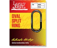 Кольцо заводное Lucky John Oval Split Ring (10 шт)