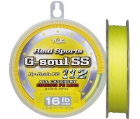 0.205 Шнур YGK G-soul SS112 (150 м) 7.24 кг (16 Lb) желтый