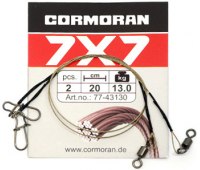 Поводок Cormoran 7x7 (13 кг 30 см) 2 шт