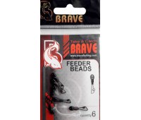 Бусинка с карабином скользящая Brave Feeder Beads (6 шт)