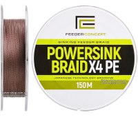 0.131 шнур Feeder Concept Powersink Dark Brown (150 м) 6.35 кг