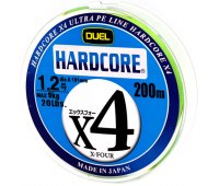 0.209 мм Шнур Duel Hardcore X4 мультиколор (200 м) 10 кг (#1.5)