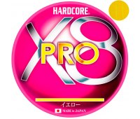 0.17 Шнур Duel Hardcore X8 Pro желтый (200 м) 9.0 кг (20 Lb)