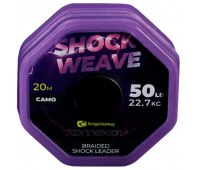 Шоклидер RidgeMonkey Connexion Shock Weave Braided Shock Leader (20 м) 22.7 кг (50lb) цвет Camo