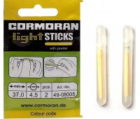 Светлячки рыболовные Cormoran (∅ 4.5 мм, длина 37 мм) цвет желтый (2 шт)